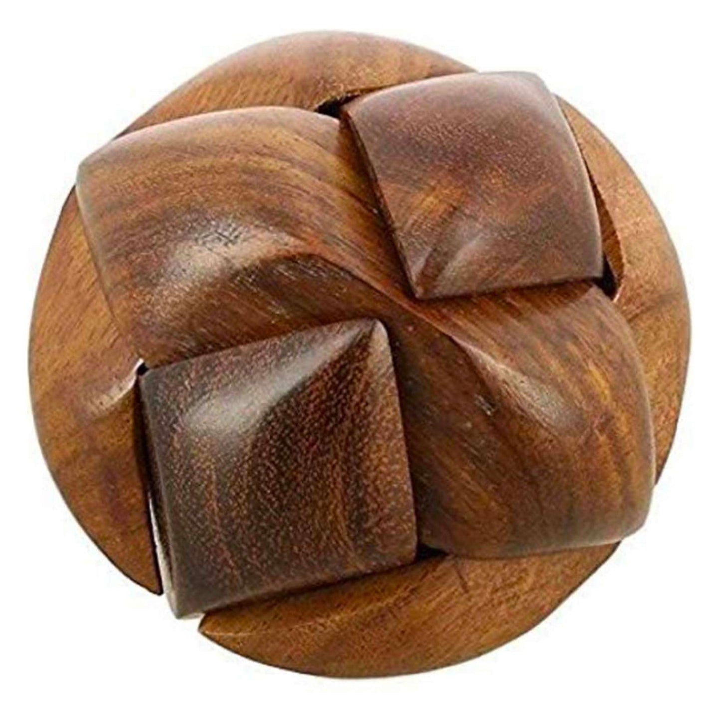 Premium Wooden Burr Puzzle, 6 Pcs, Age 6+ Yrs