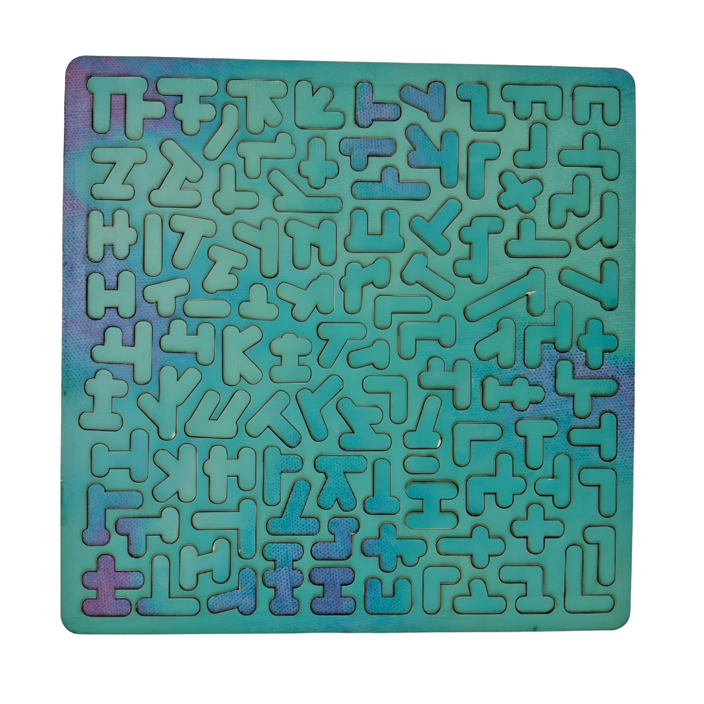 Fractal Blue Gradient Puzzle, 100 Pcs, Age 6+ Yrs