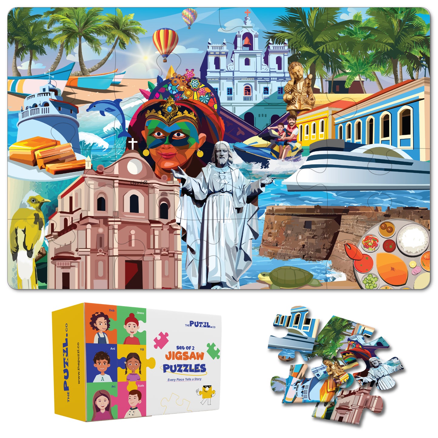 Travel Jigsaw Puzzle | Indian City - Goa - 100 Pcs Jigsaw Puzzle, Age 5 to 10 Yrs