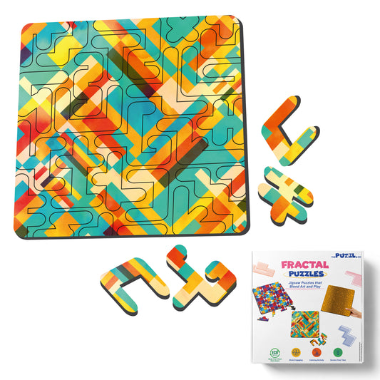 Fractal Tetris Puzzle, 40 Pcs, Age 5+ Yrs